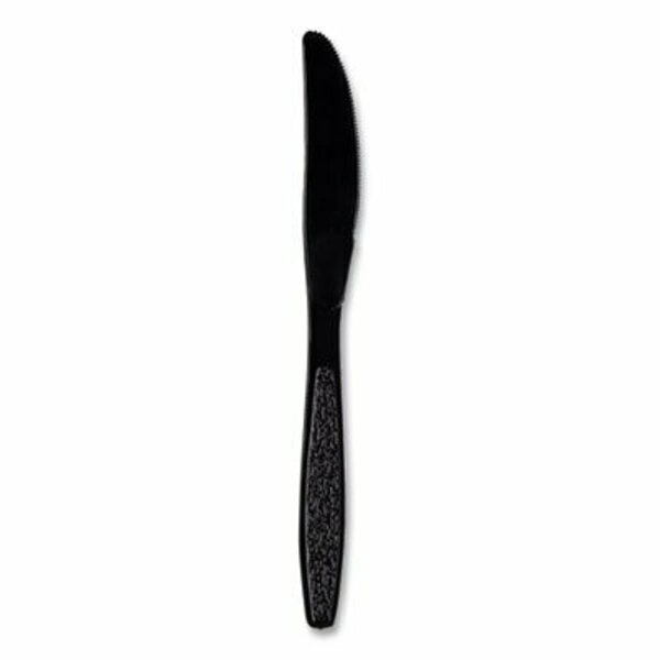 Dart Guildware Heavyweight Plastic Knives, Black, 1000PK GDR6KN